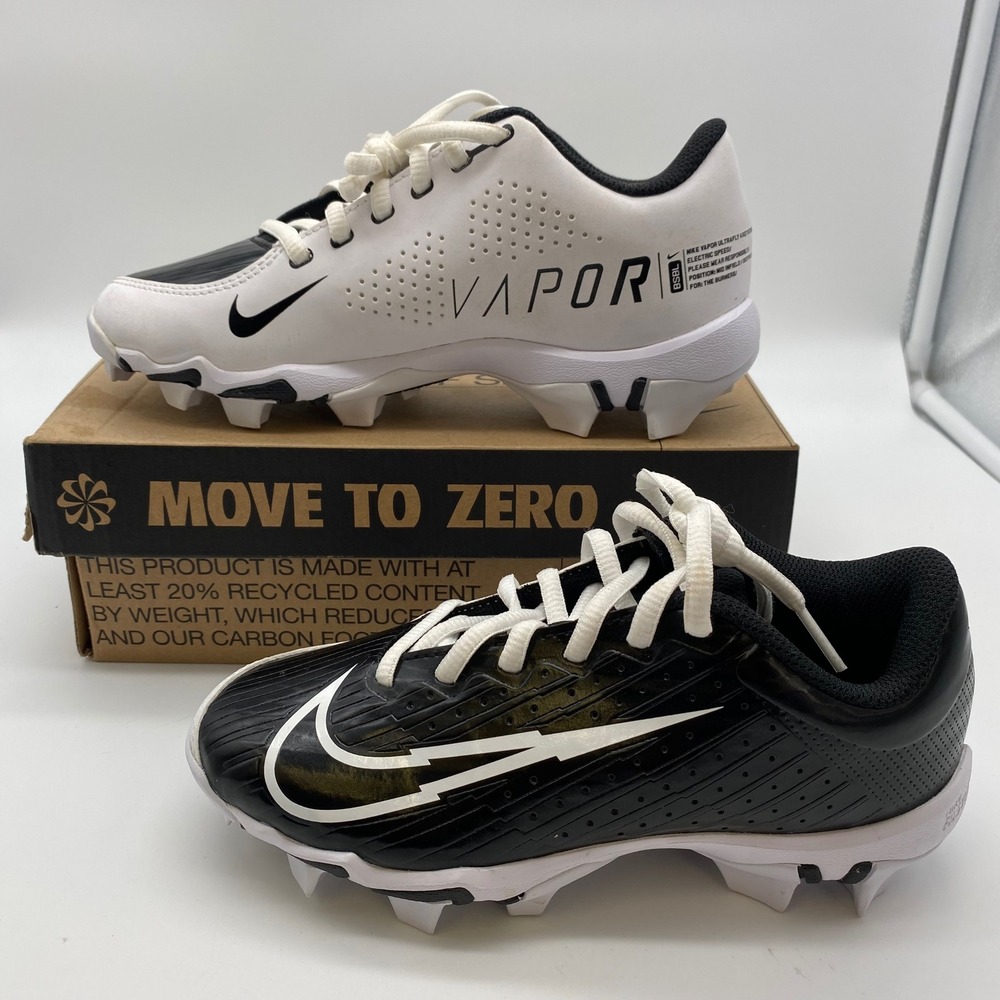 Nike Vapor Ultrafly 4 Keystone Kids 3.5Y Black White Baseball Cleats DA0702-001 - Picture 3 of 9